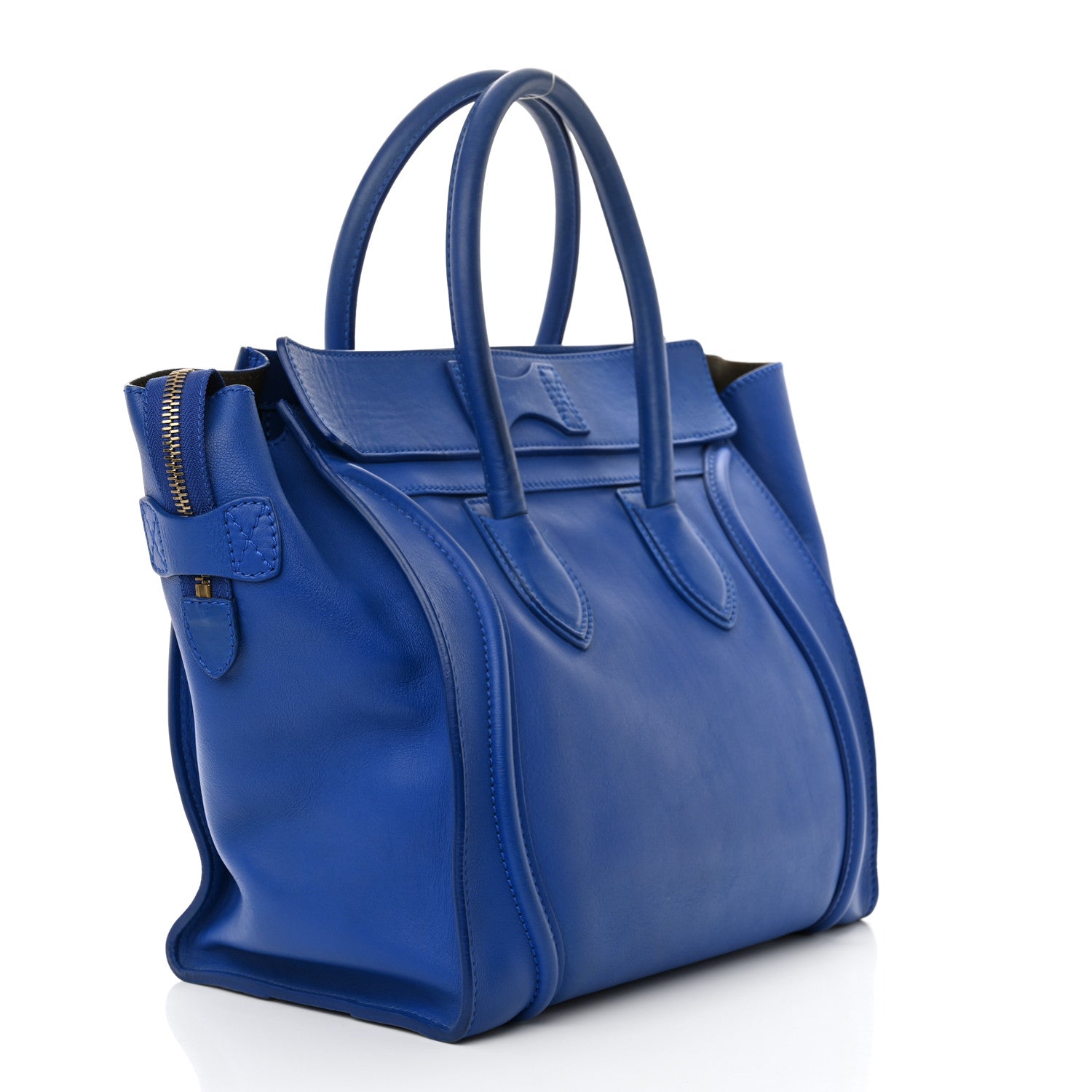 Celine Smooth Calfskin Mini Luggage Cobalt 3 of 16