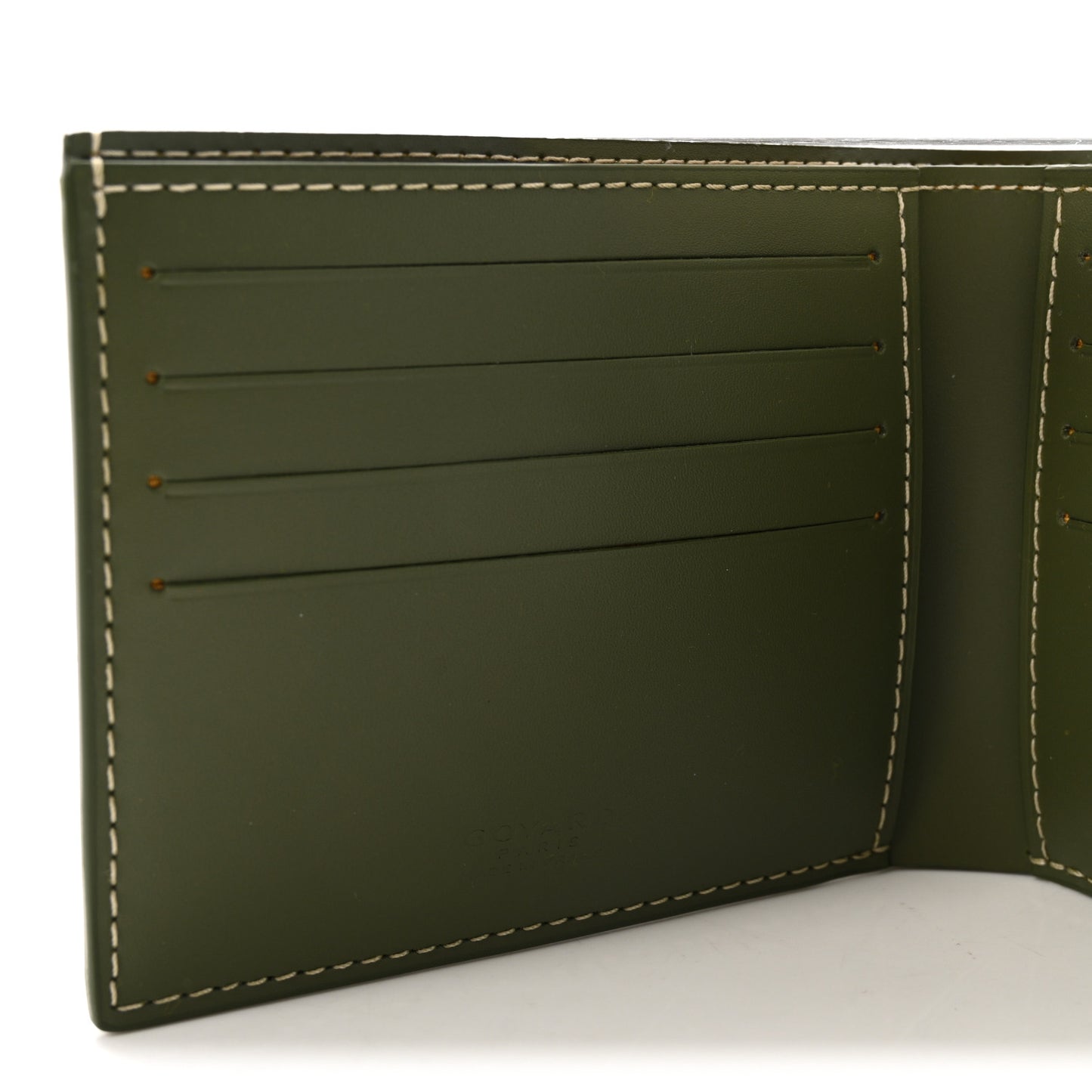 Goyardine Bi-Fold Victoire PM Wallet Khaki