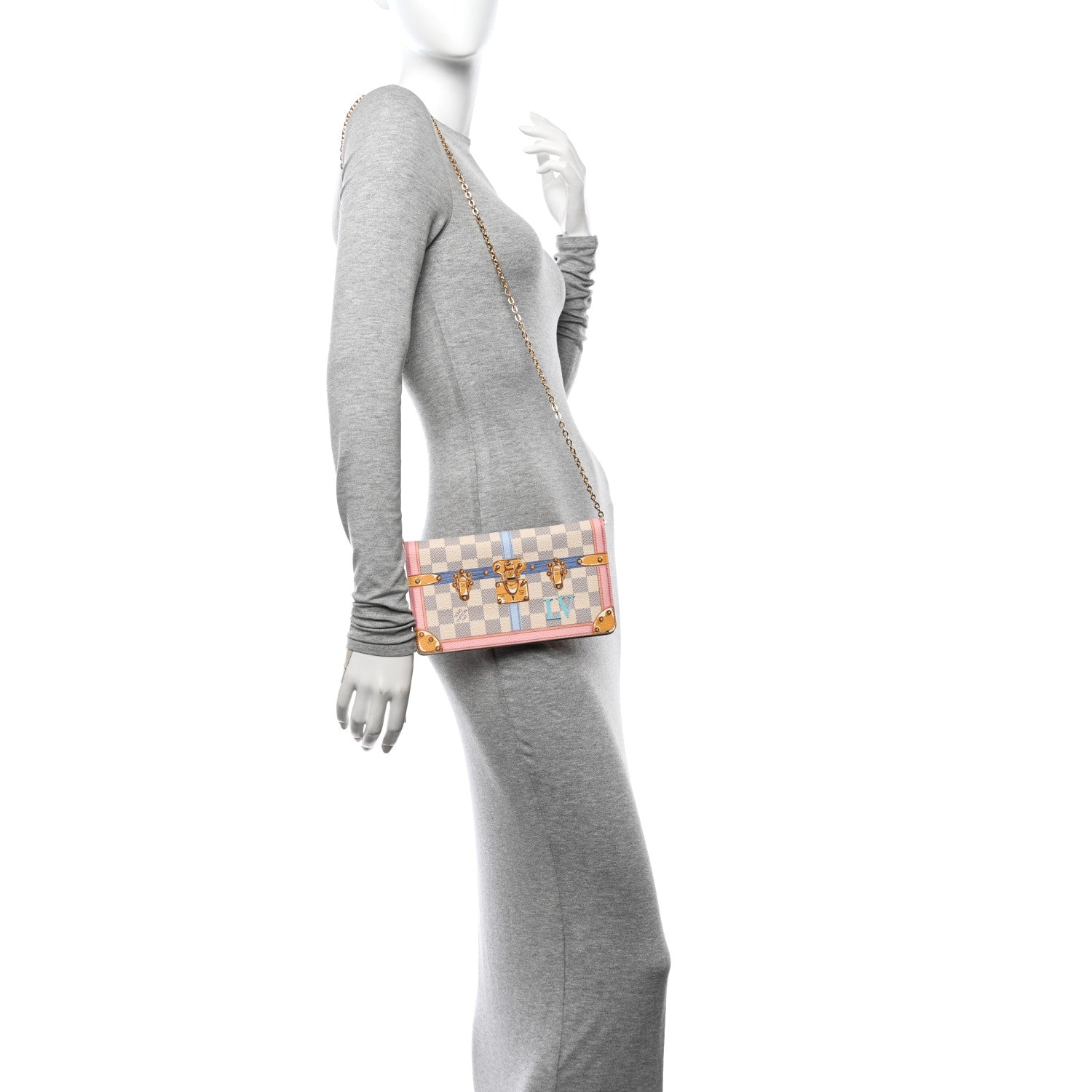 Louis Vuitton Damier Azur Summer Trunks Pochette Weekend 2 of 11