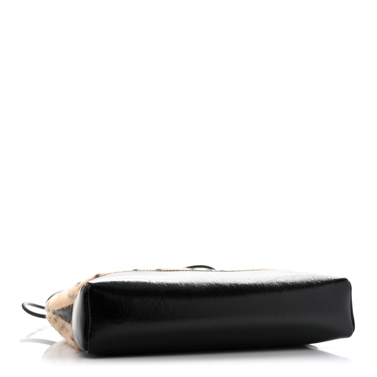 Chanel Shiny Lambskin Pony Hair Cheetah Printed Mini 31 Shopping Bag Light Beige Black 3 of 10