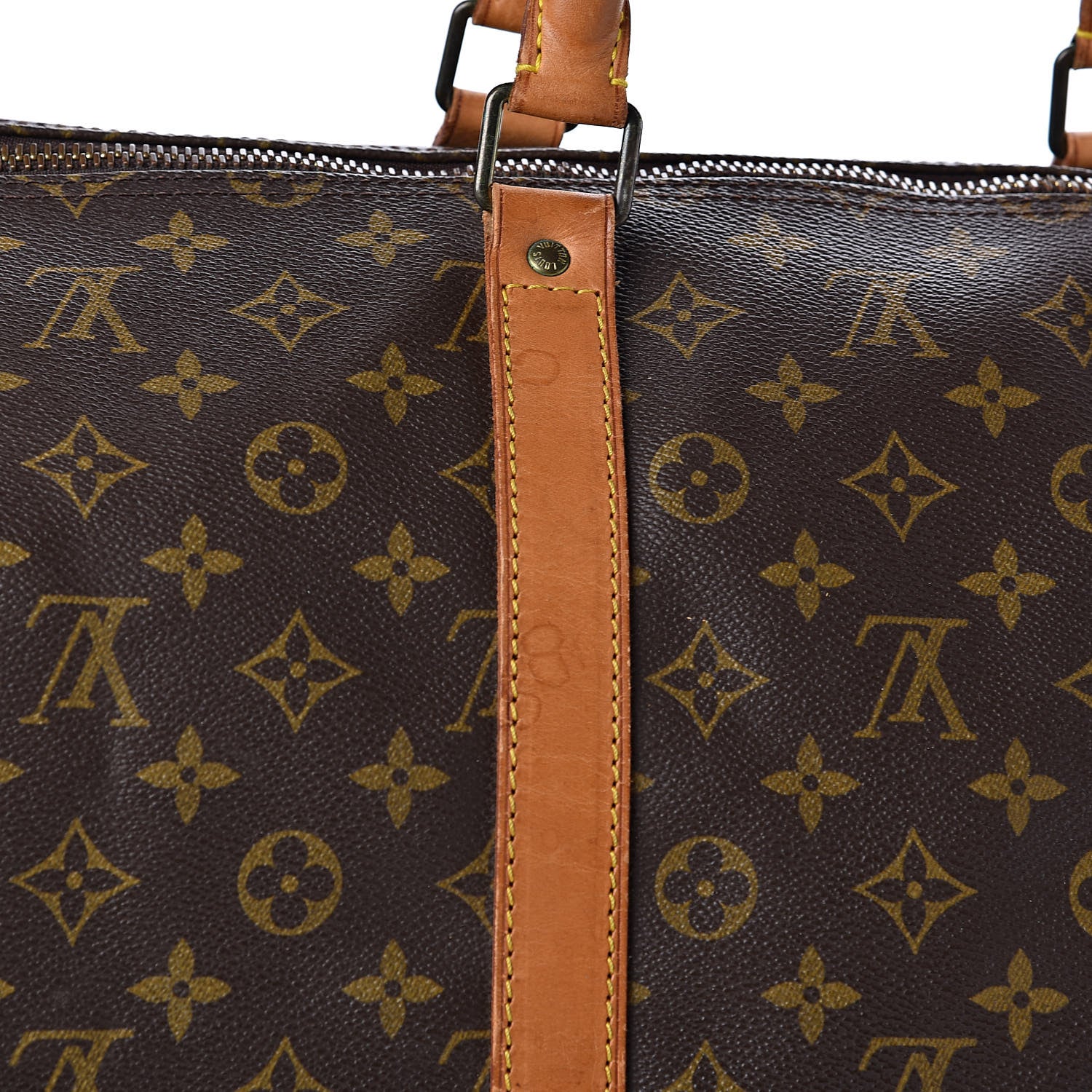 Louis Vuitton Monogram Keepall Bandouliere 55 10 of 14