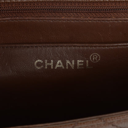 Chanel Caviar Flap Top Handle Bag Brown 7 of 9