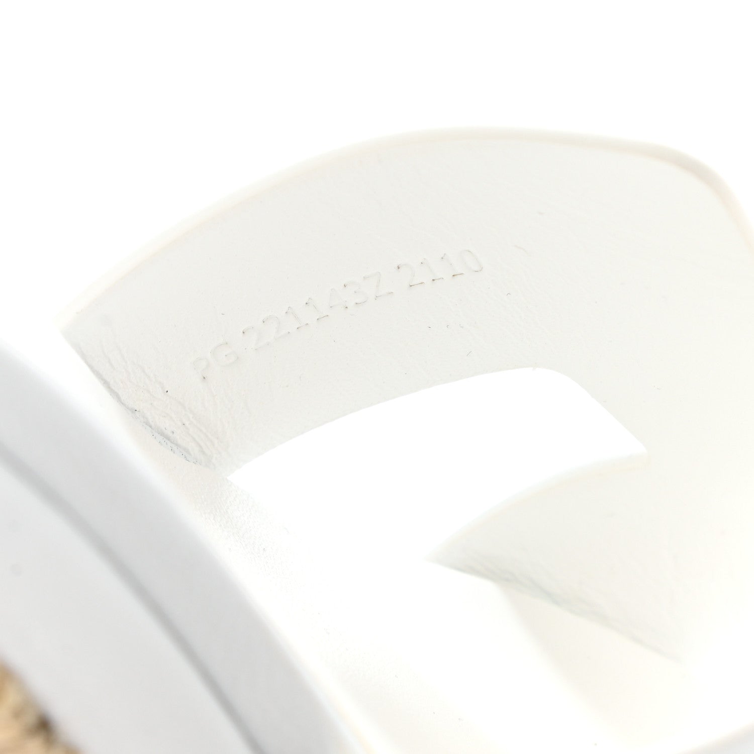 Hermes Goatskin Elda Espadrille Wedge Sandals 37 White 8 of 10