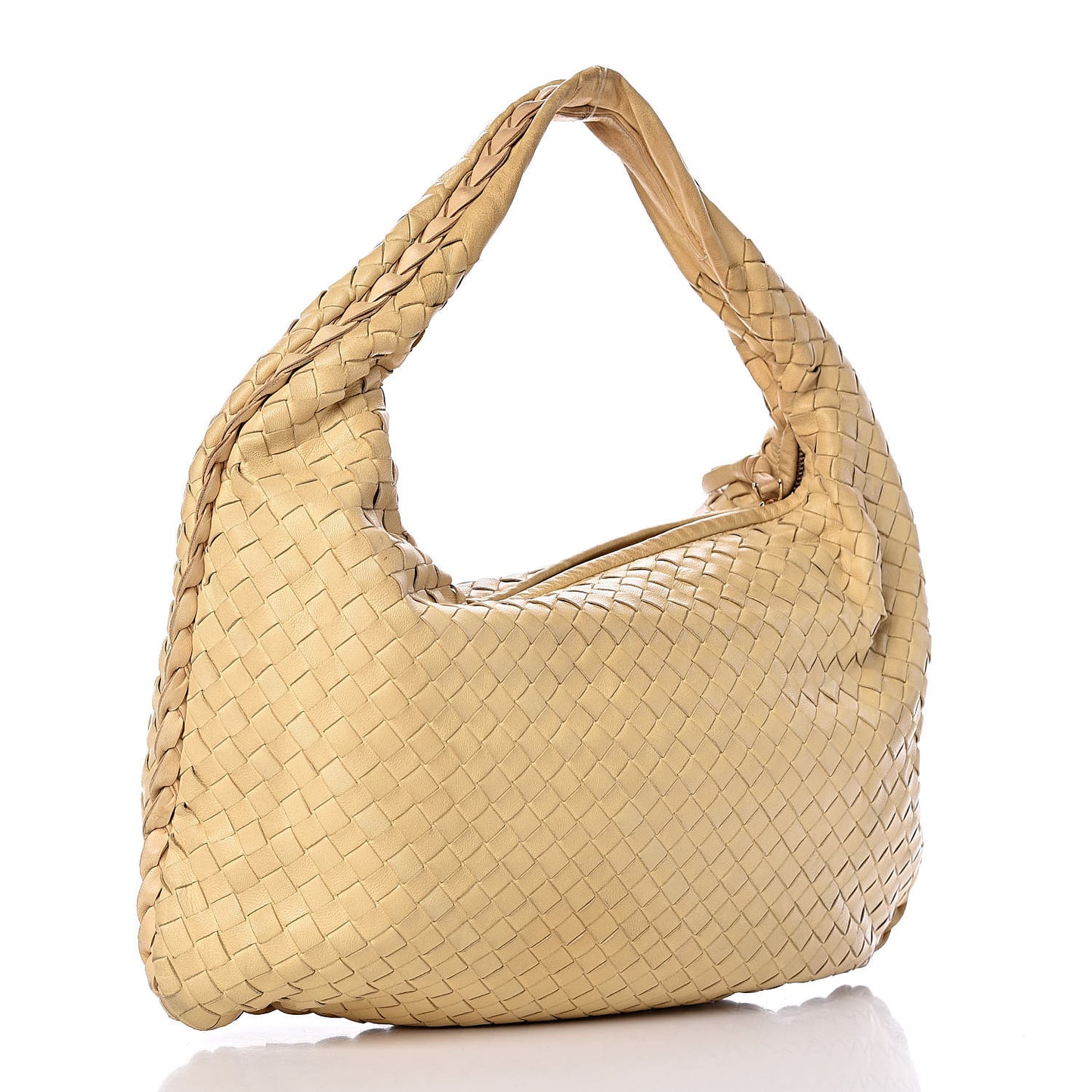 Nappa Intrecciato Medium Veneta Hobo Banane