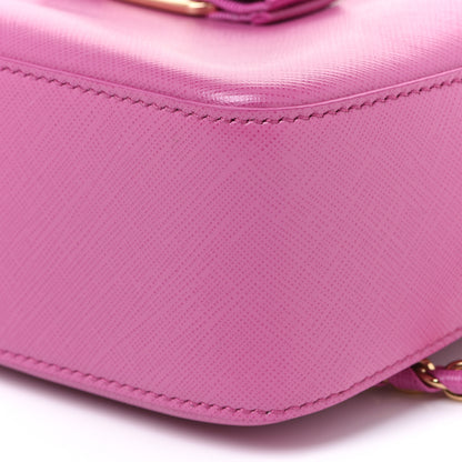 Salvatore Ferragamo Saffiano Lydia Bow Camera Bag Pink 5 of 9