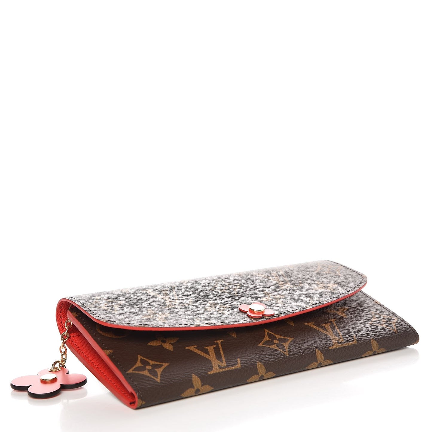 Monogram Bloom Flower Emilie Wallet Coquelicot