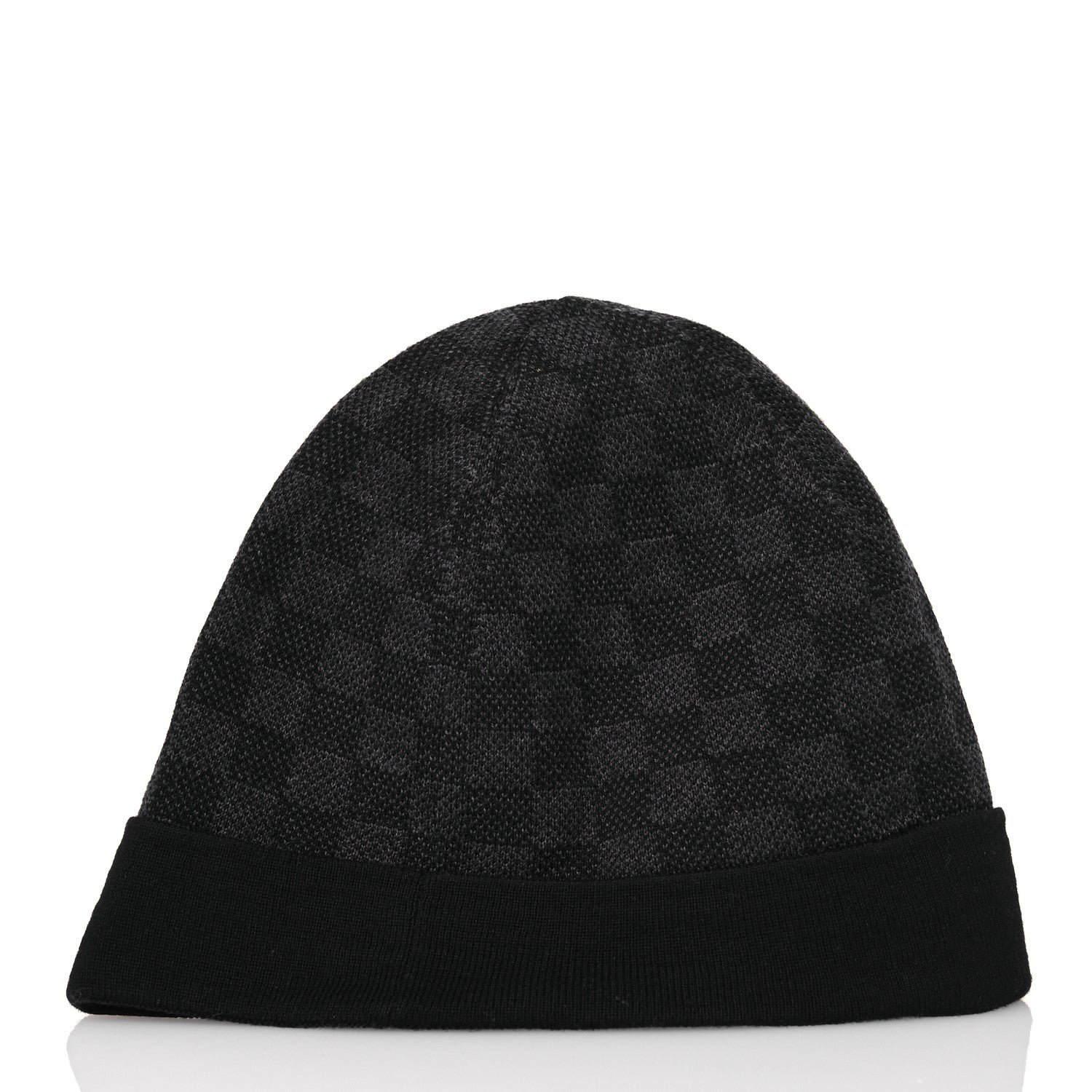 Louis Vuitton Wool Bonnet Petit Damier Graphite Beanie Hat 3 of 6