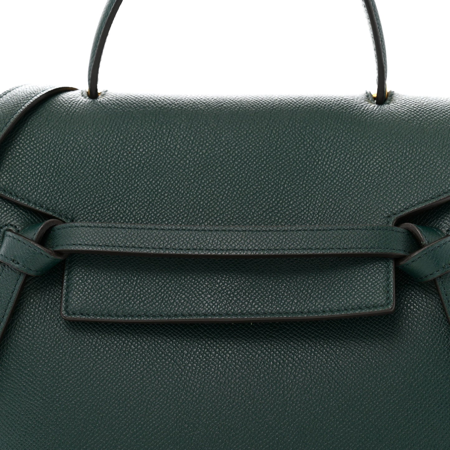 Grained Calfskin Micro Belt Bag Amazone