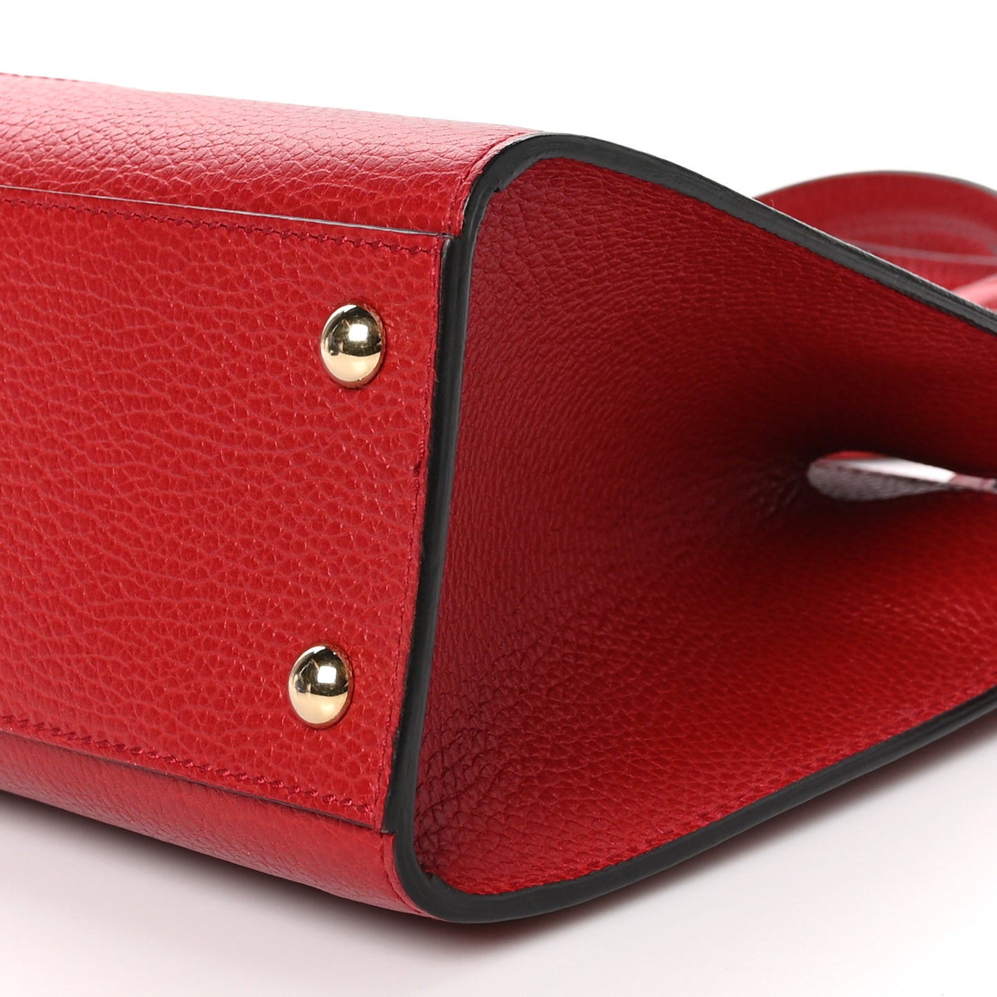 Dollar Calfskin Medium Soho Top Handle Satchel Hibiscus Red