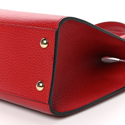 Gucci Dollar Calfskin Medium Soho Top Handle Satchel Hibiscus Red 10 of 10
