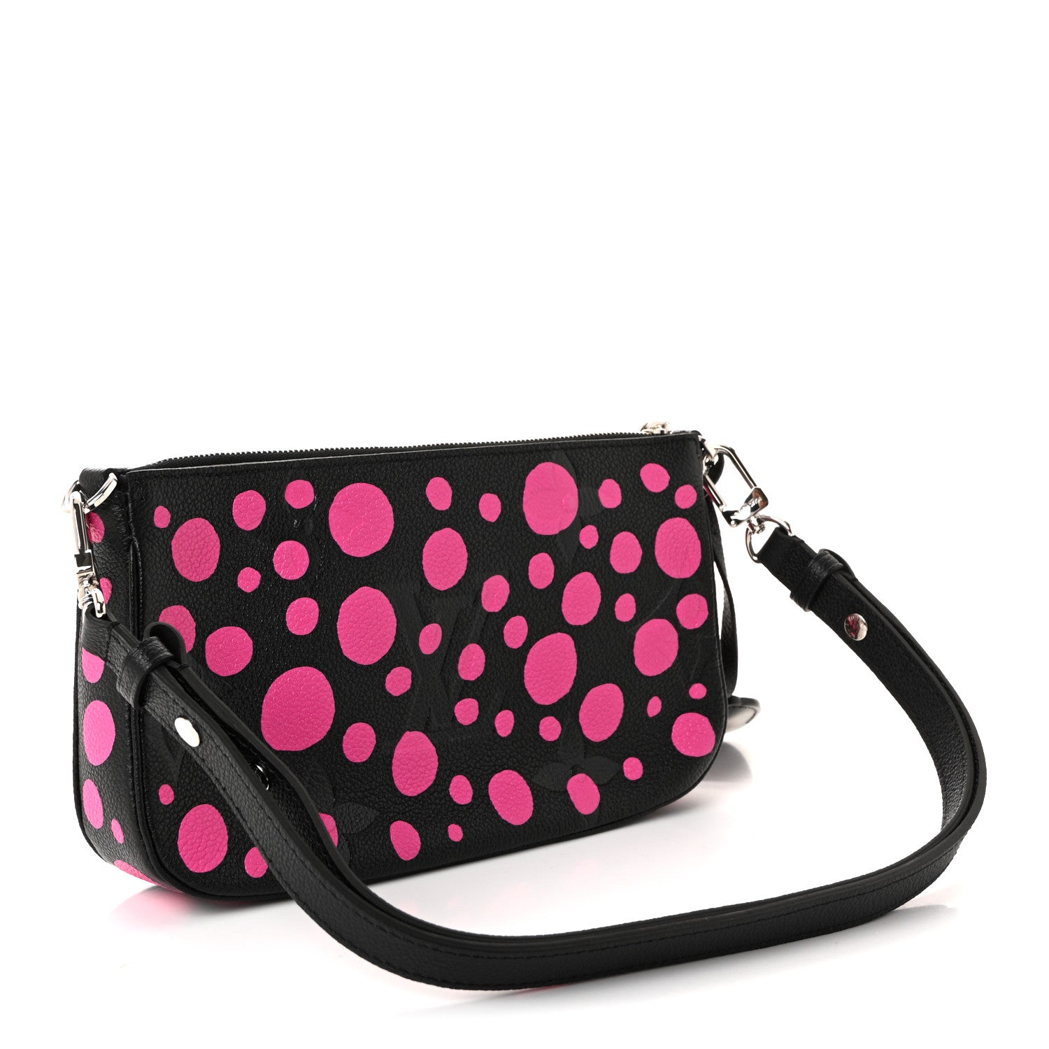 Louis Vuitton LV X YK Empreinte Multi Pochette Accessories Large Pochette Black Fuchsia 3 of 9