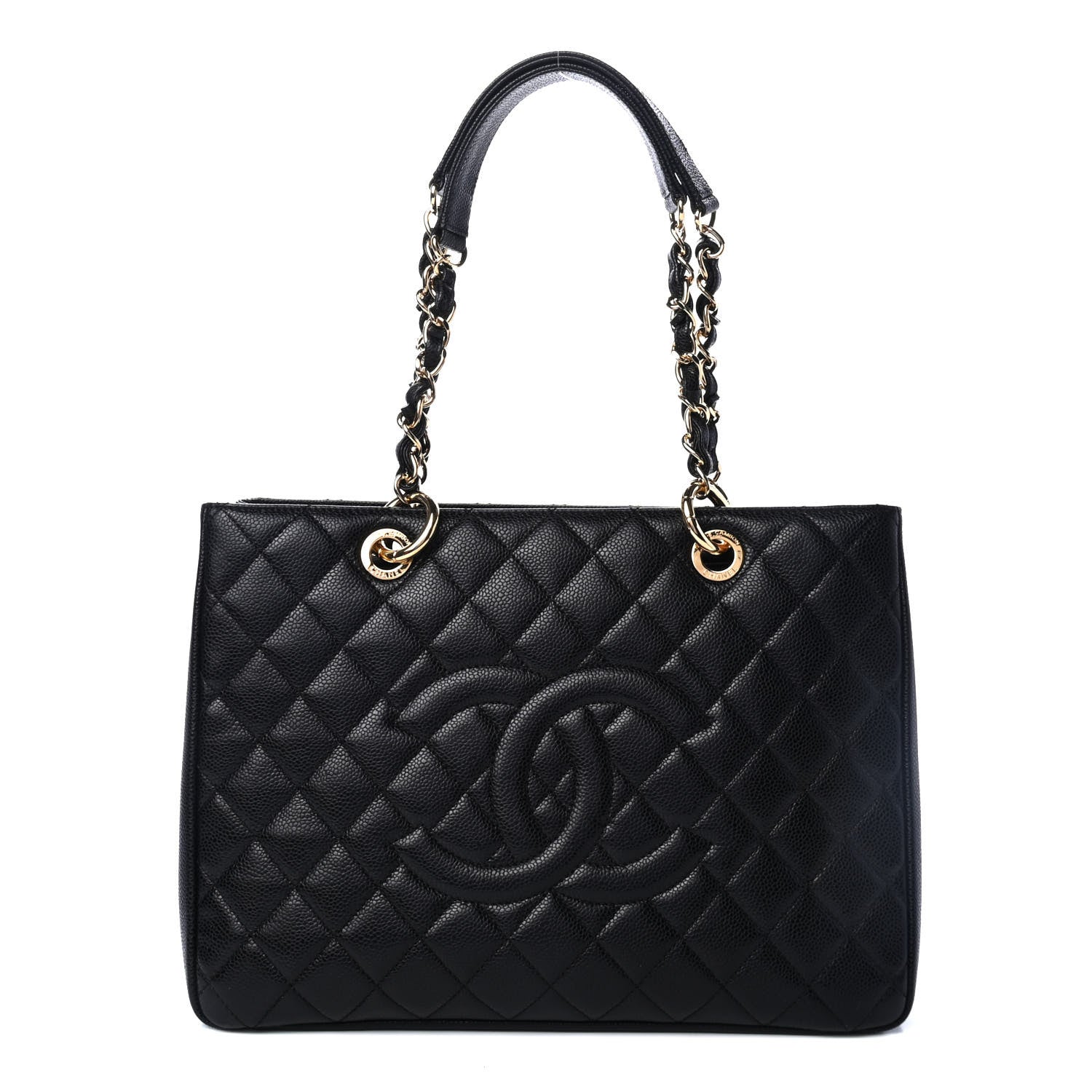 Chanel Caviar Quilted Grand Shopping Tote GST Black 1 of 4
