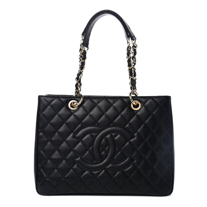 Chanel Caviar Quilted Grand Shopping Tote GST Black 1 of 4