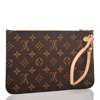 Louis Vuitton Monogram Neverfull MM GM Pochette 3 of 9