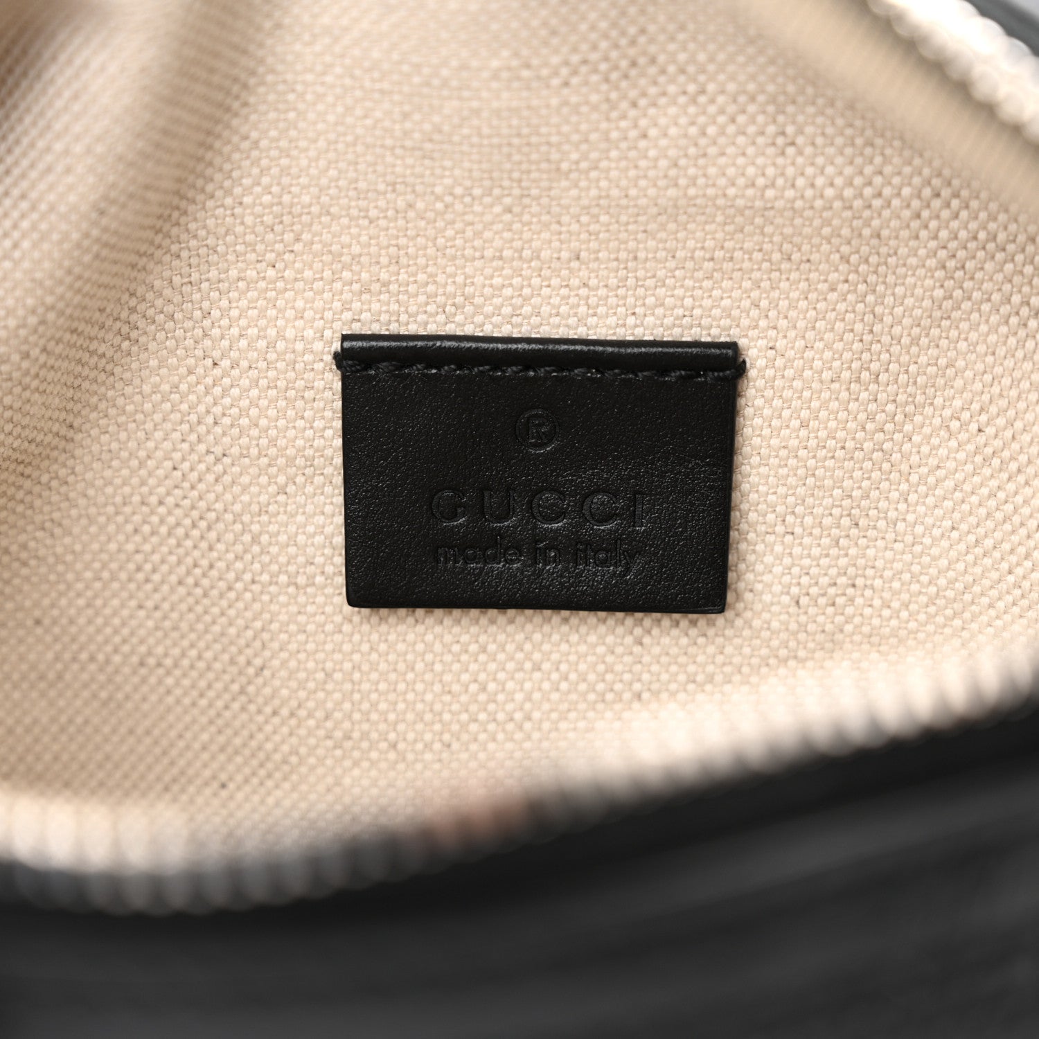 Gucci Calfskin GG Tennis Embossed Belt Bag Black 6 of 11