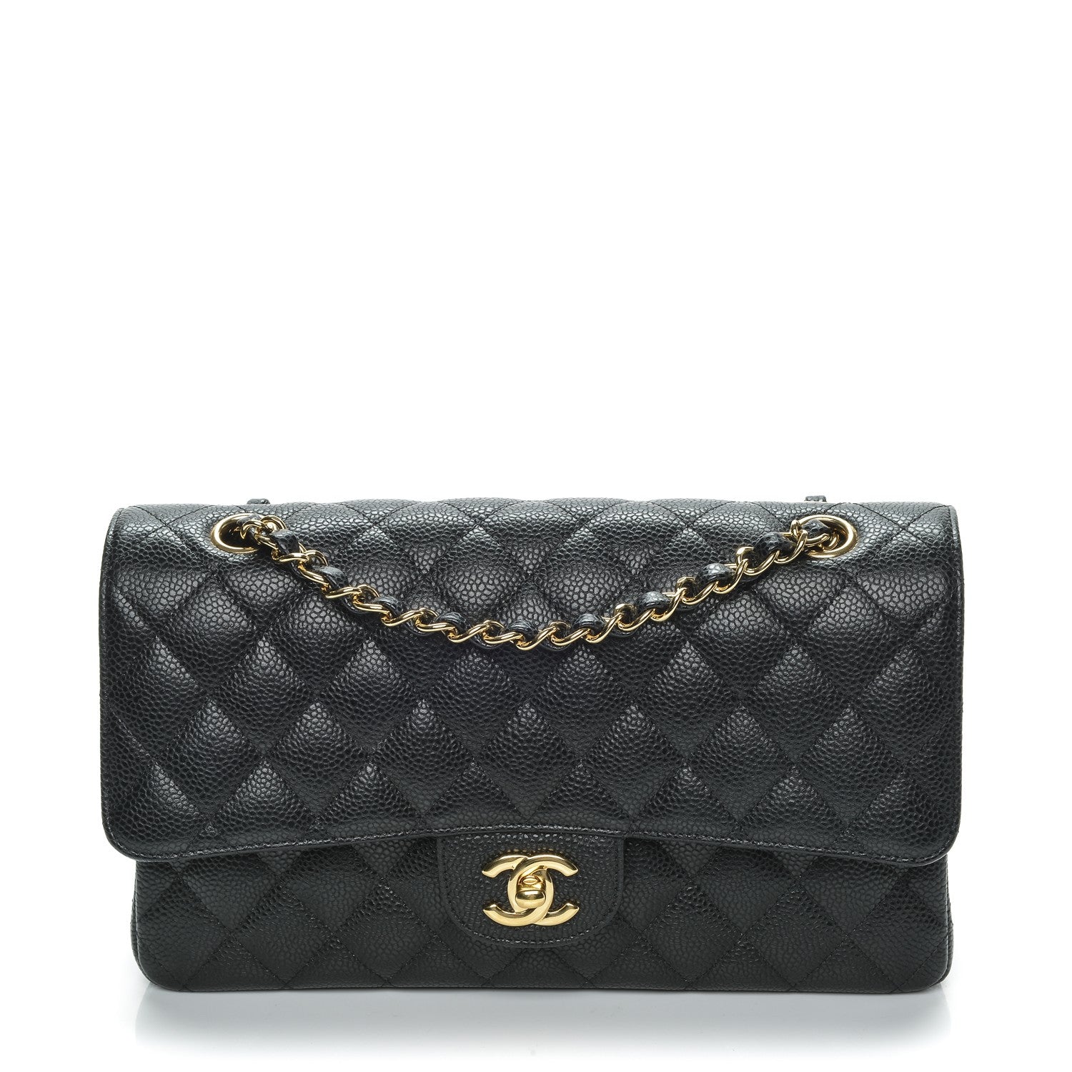 Chanel Caviar Quilted Medium Double Flap Black 1 of 7