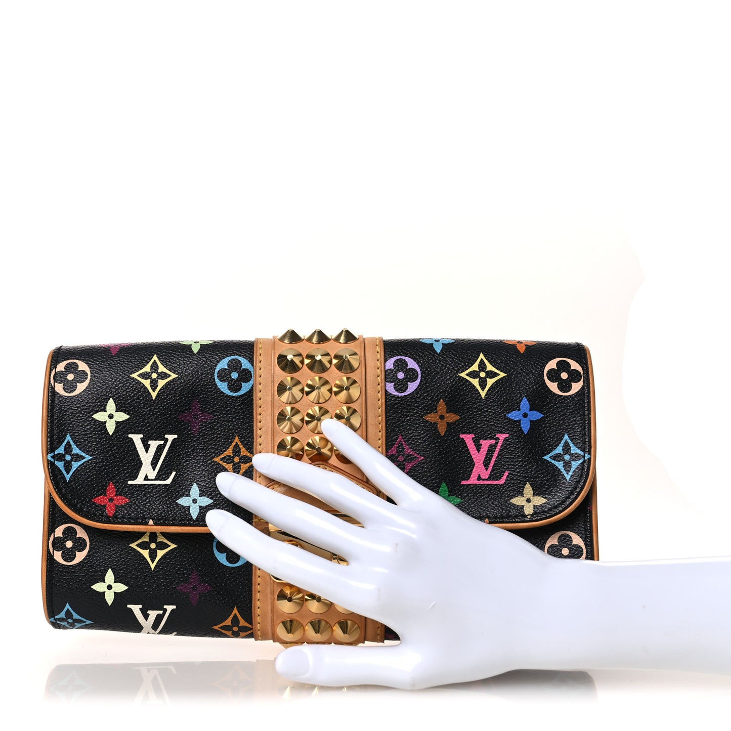 Monogram Multicolor Courtney Clutch Black