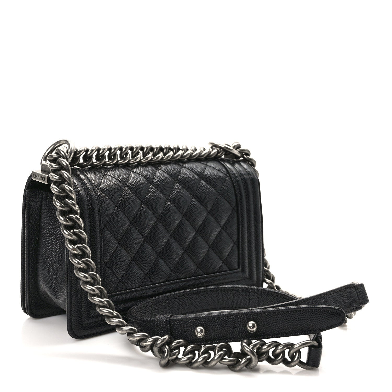 Chanel Caviar Quilted Small Boy Flap Black 3 of 11
