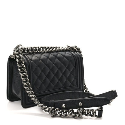 Chanel Caviar Quilted Small Boy Flap Black 3 of 11