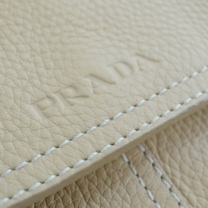 Prada Vitello Metal Handle Shoulder Bag 7 of 10