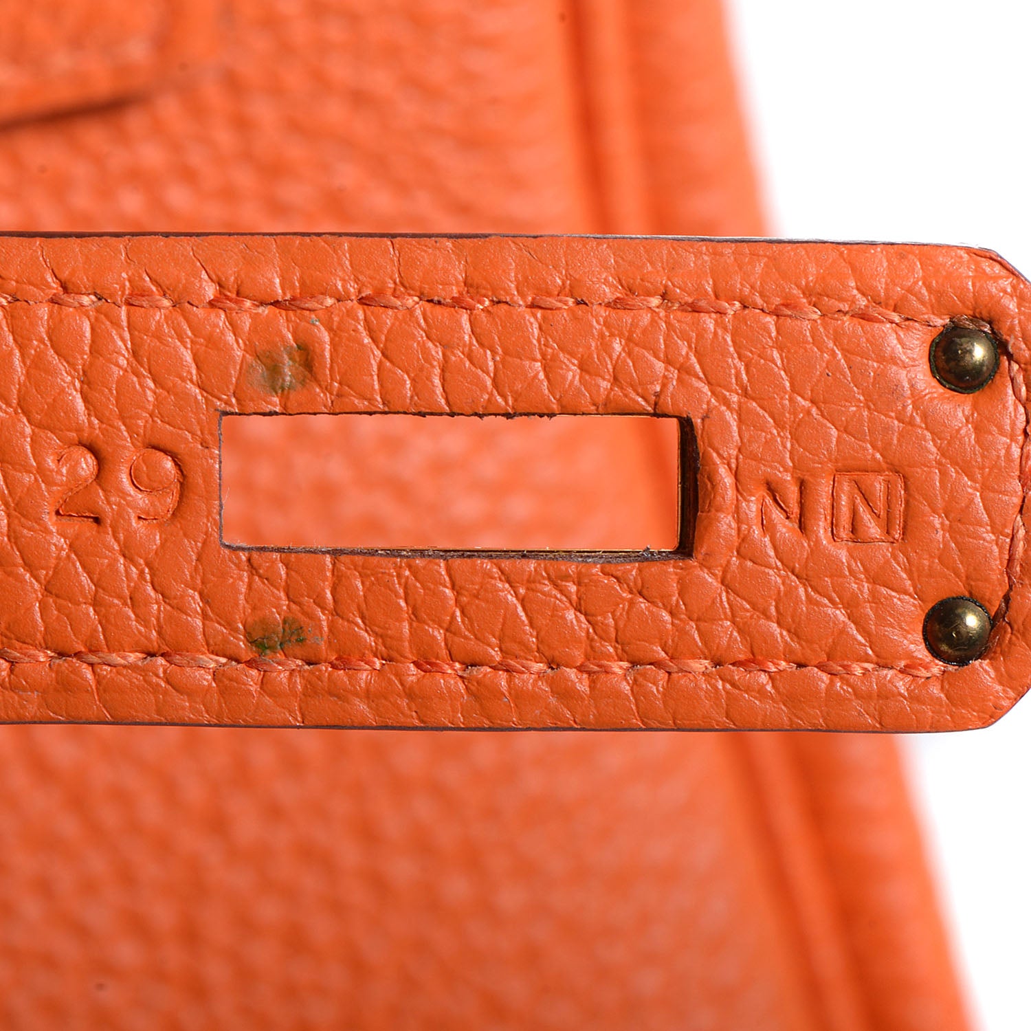 Hermes Togo Kelly Retourne 35 Orange 15 of 22