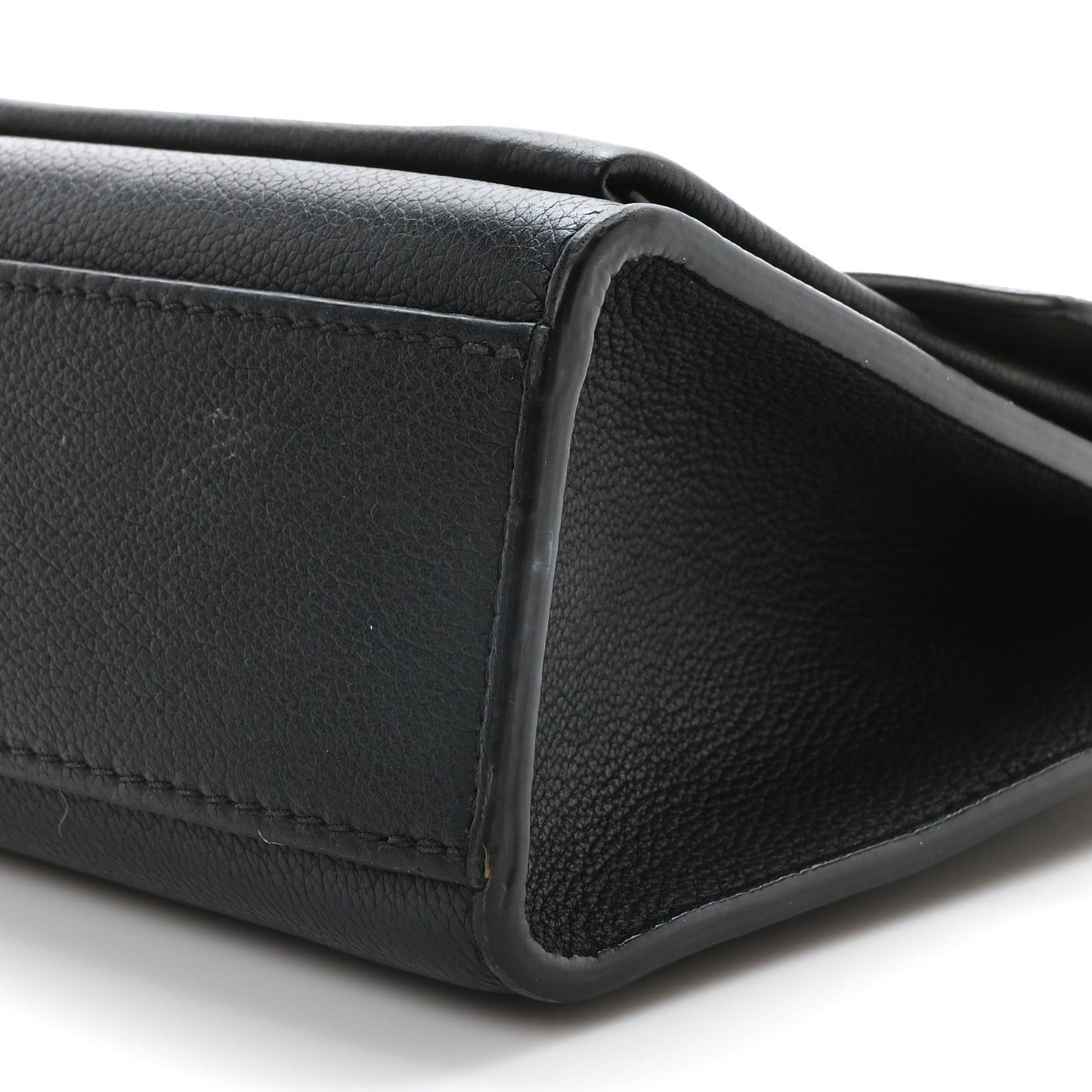 Soft Calfskin My Lockme Chain Bag BB Black