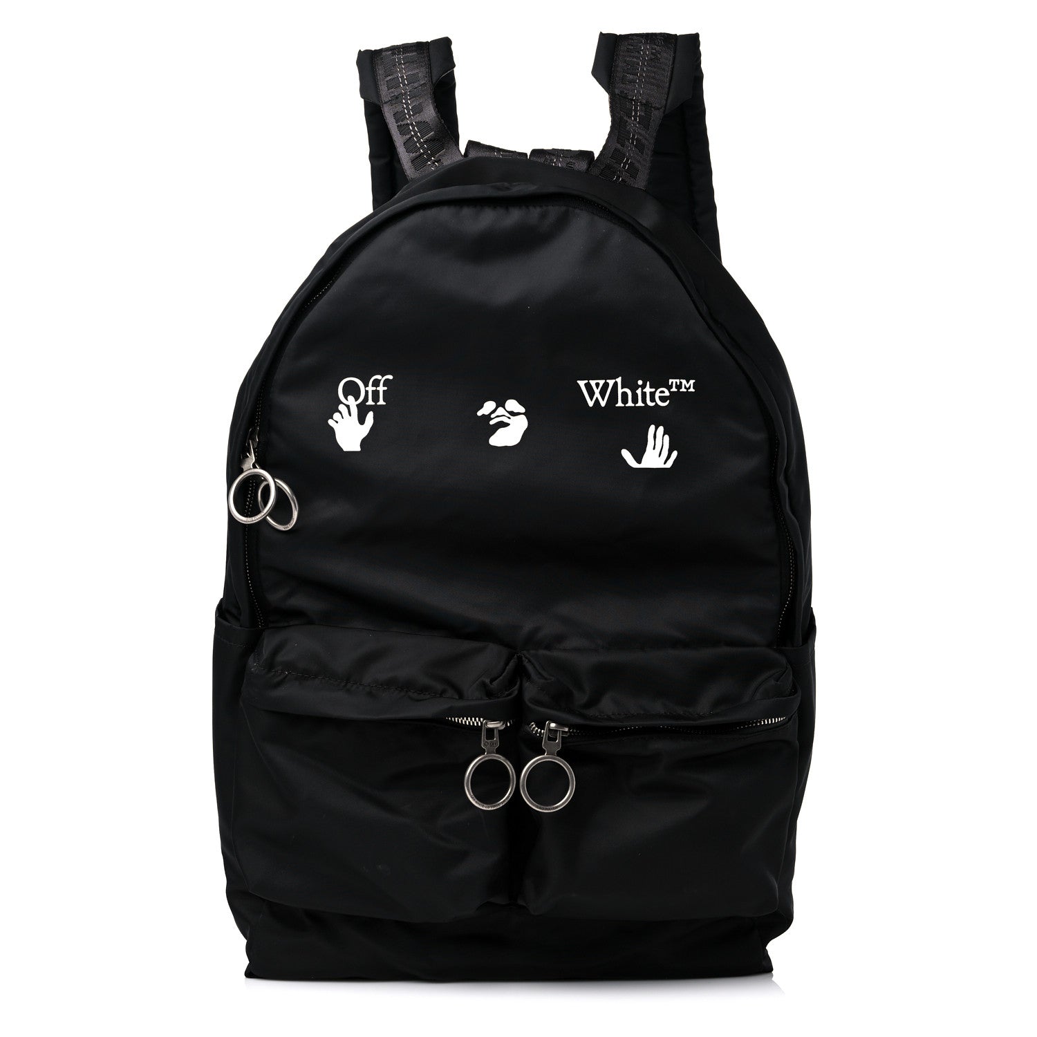Off-White Nylon Logo Backpack Black 1 of 11