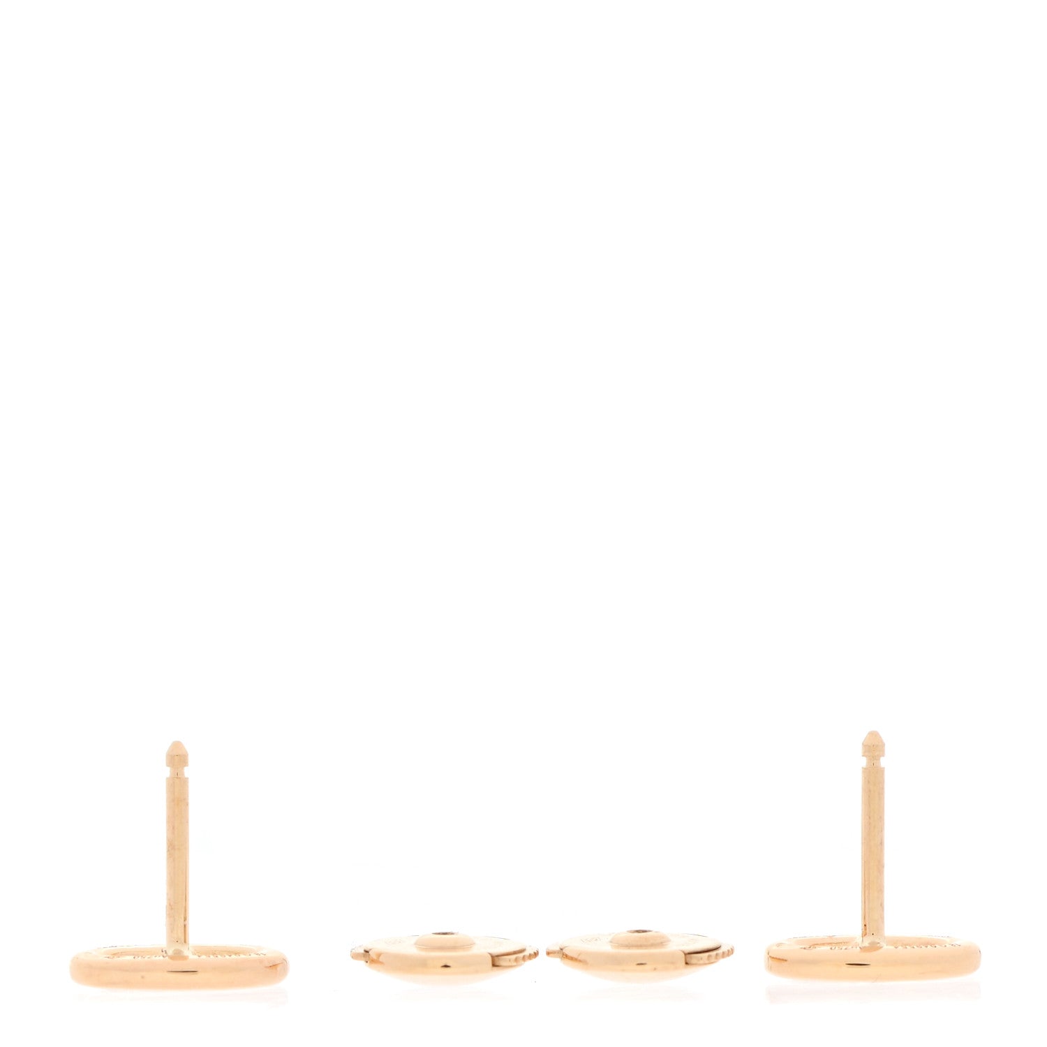 Hermes 18K Rose Gold TPM Farandole Stud Earrings 3 of 6