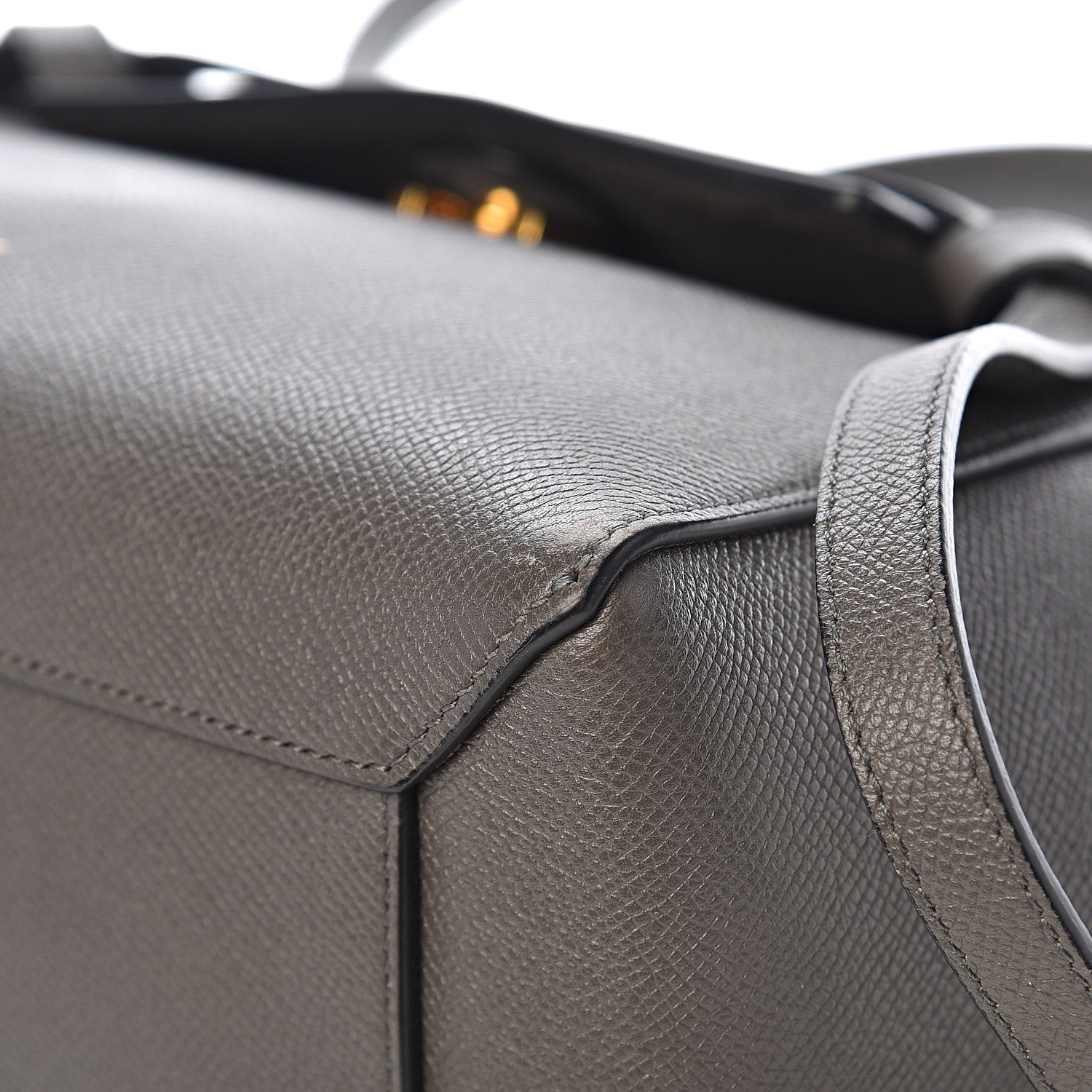 Celine Grained Calfskin Micro Belt Bag Grey 9 of 15