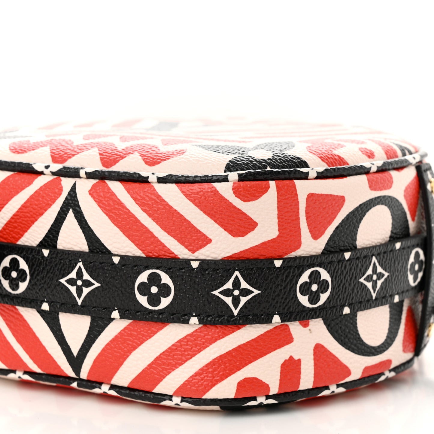 Monogram Giant Crafty Boite Chapeau Souple PM Creme Rouge Black