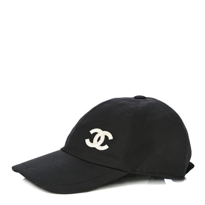 Chanel Cotton CC Cap Hat Black 1 of 6