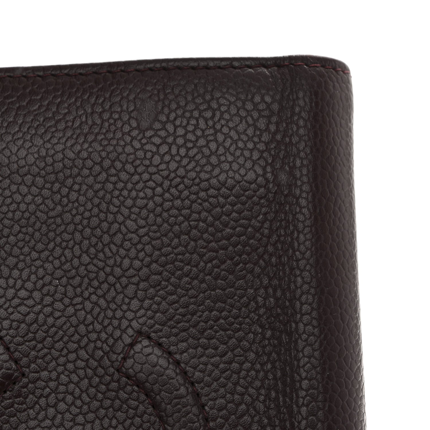 Chanel Caviar Timeless CC Yen Wallet Burgundy 14 of 18