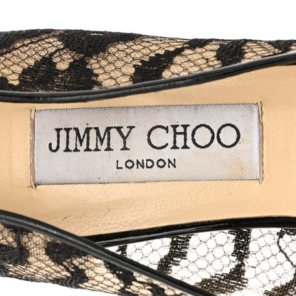 Jimmy Choo Lace Patent Pumps 36.5 Black 7 of 11