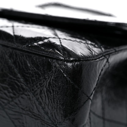 Chanel Glazed Aged Calfskin Quilted 2.55 Reissue 227 Flap Black 9 of 20