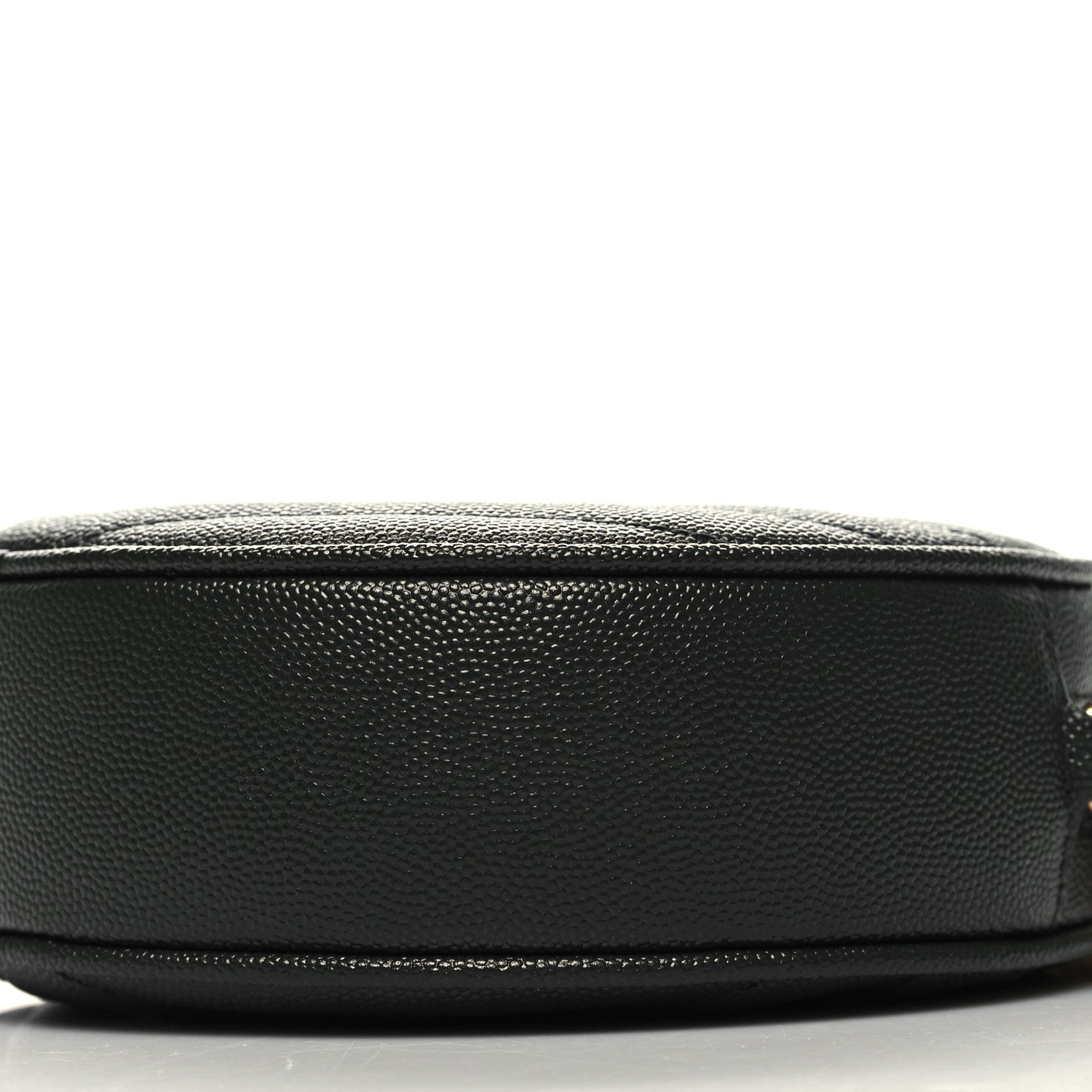 Saint Laurent Grain De Poudre Matelasse Chevron Quilted Round Vinyle Camera Bag New Vert Fonce 10 of 10