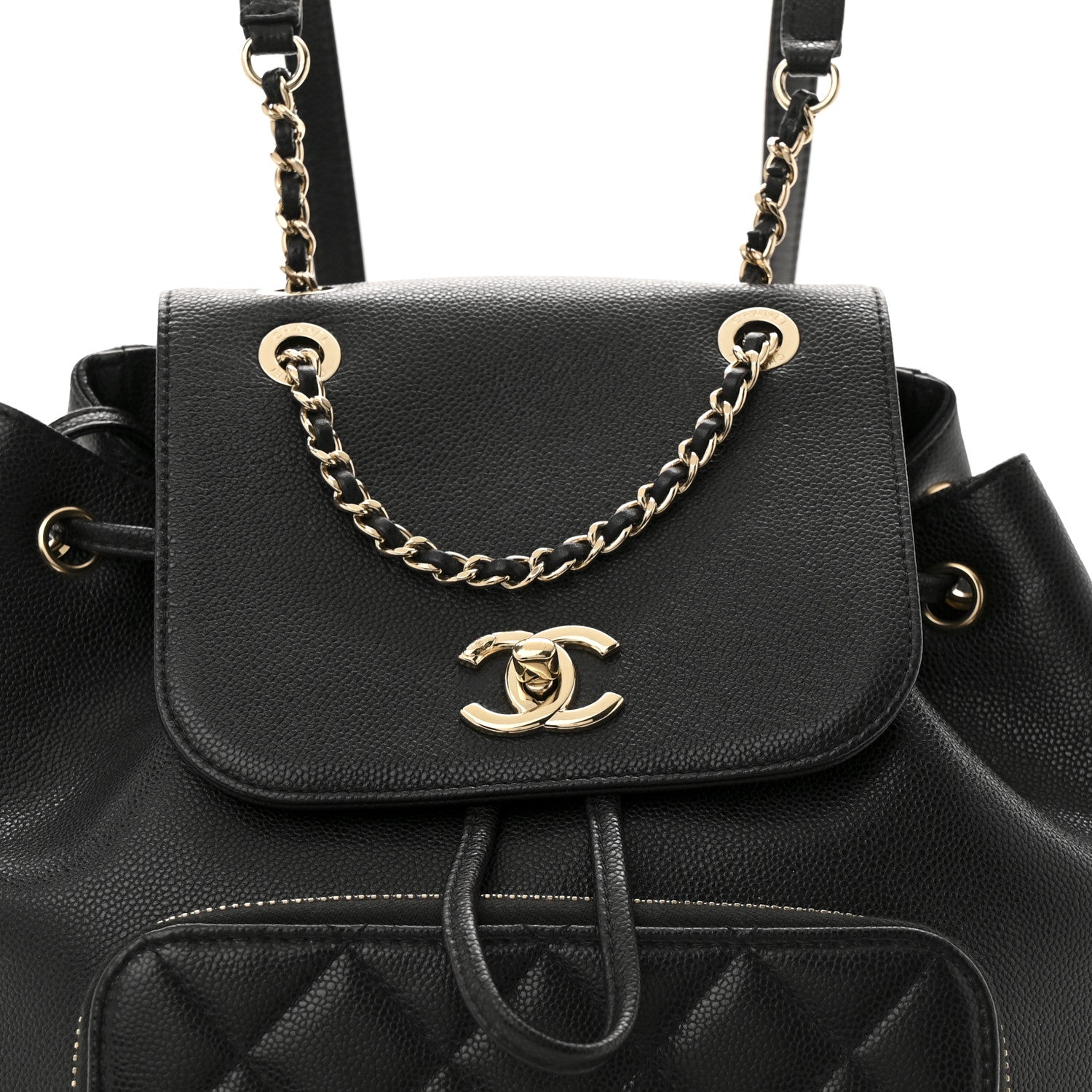 Chanel Caviar Quilted Business Affinity Backpack Black 8 of 12