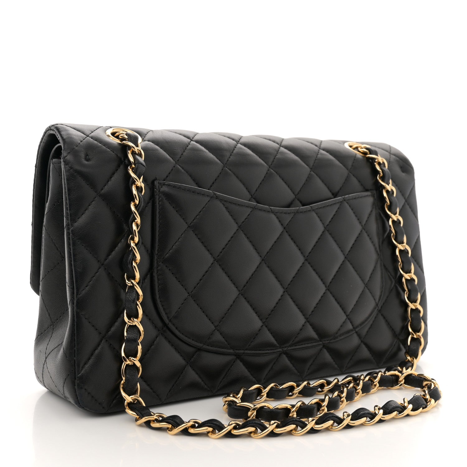 Chanel Lambskin Quilted Medium Double Flap Black 3 of 13