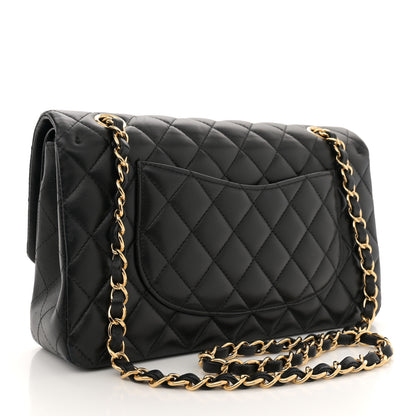 Chanel Lambskin Quilted Medium Double Flap Black 3 of 13
