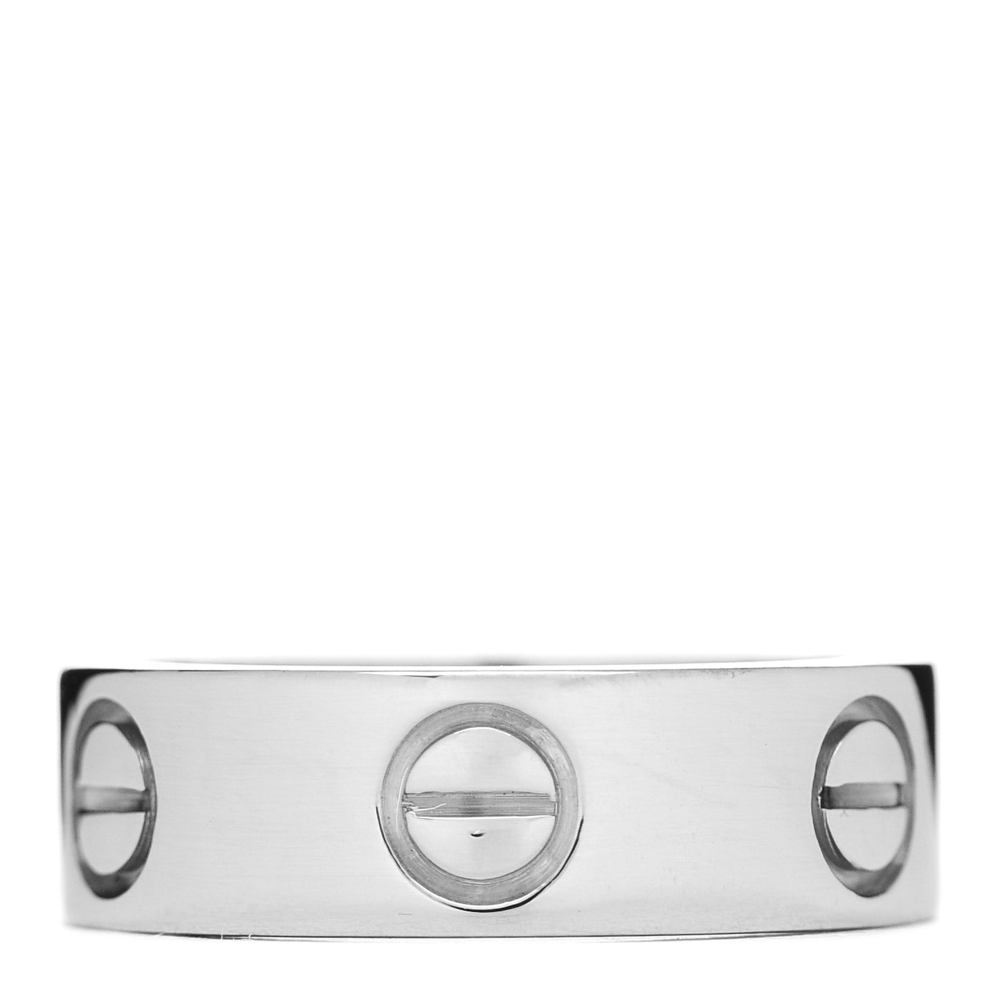 18K White Gold 5.5mm LOVE Ring 48 4.5