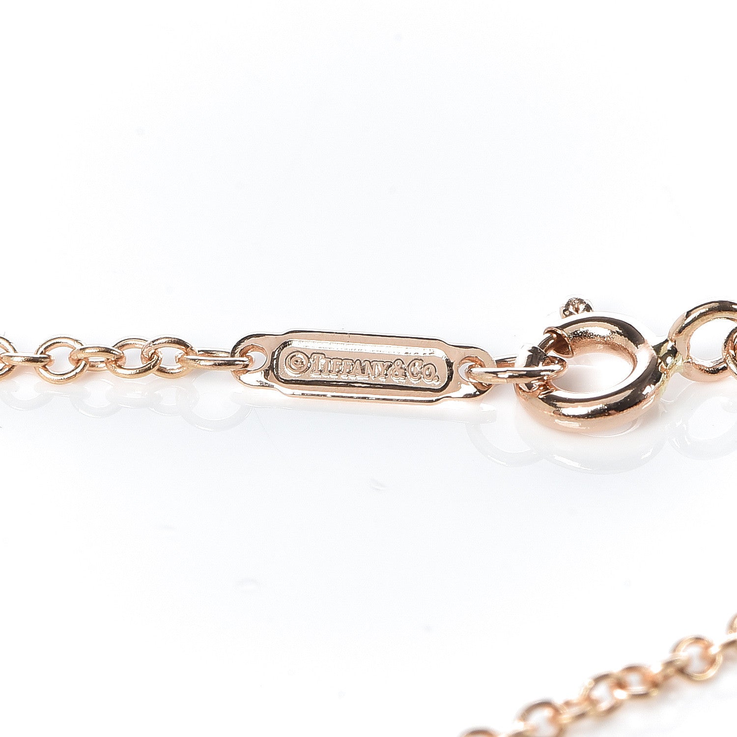 Tiffany 18K Rose Gold Diamond Atlas Bar Pierced Bracelet 5 of 5