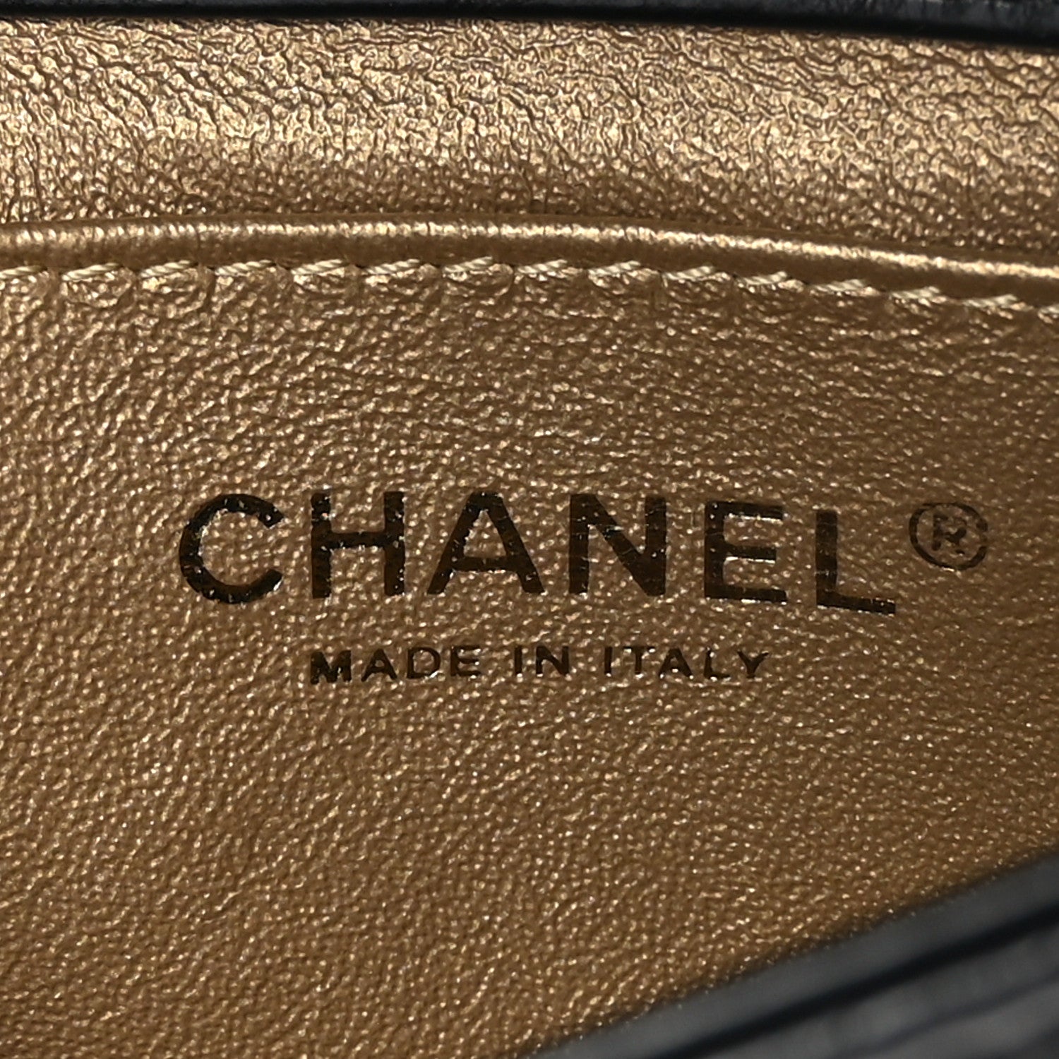 Chanel Crumpled Calfskin Chevron Chain Mini Square Flap Black 6 of 9