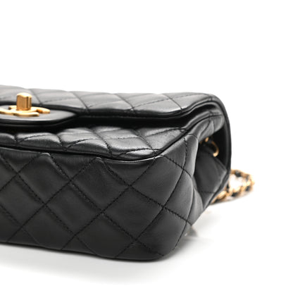Chanel Lambskin Quilted Mini Rectangular Pearl Crush Flap Black 10 of 11