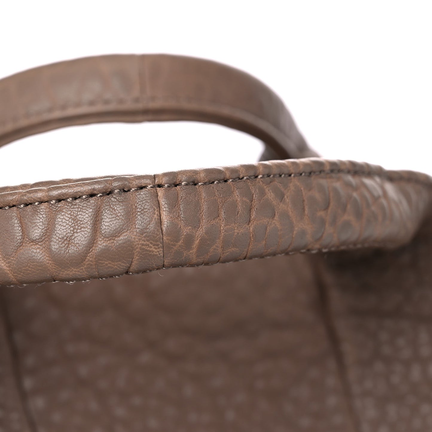Pebbled Lambskin Rocco Latte Rose Gold Hardware