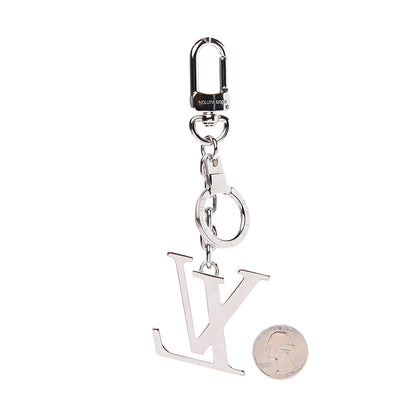 Louis Vuitton LV Facettes Bag Charm Key Holder Silver 2 of 3