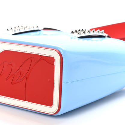 Christian Louboutin Patent Calfskin Spikes Mini East West Cabata Tote Splash 10 of 10