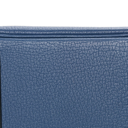 Hermes Chevre Mysore Horseshoe Birkin 30 Bleu de Malte Ciel 11 of 13