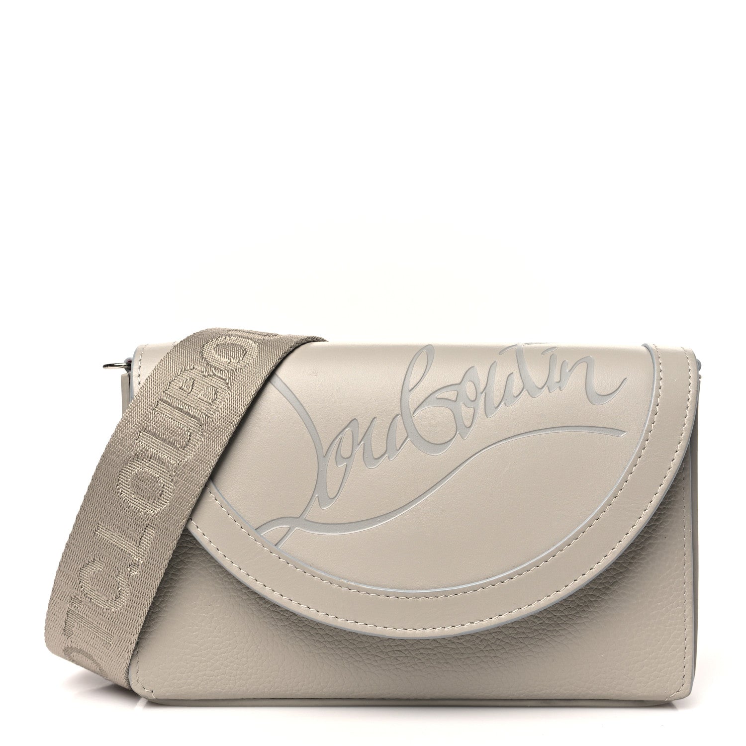 Christian Louboutin Calfskin Explorafunk Wallet On Strap Goose 1 of 9