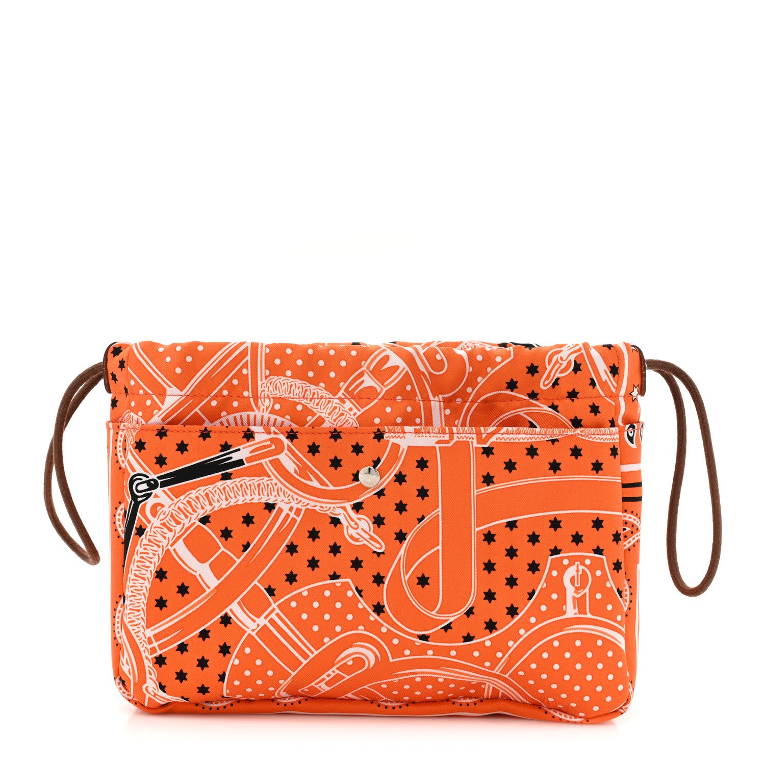 Hermes Barenia Silk Eperons d'Or Fourbi 20 PM Pouch Orange Fauve 1 of 10