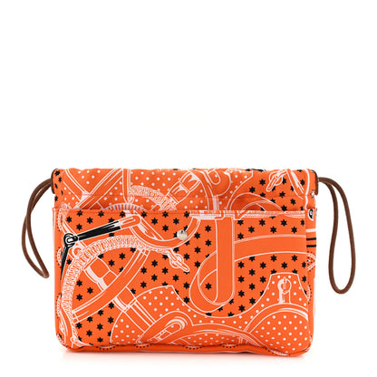 Hermes Barenia Silk Eperons d'Or Fourbi 20 PM Pouch Orange Fauve 1 of 10