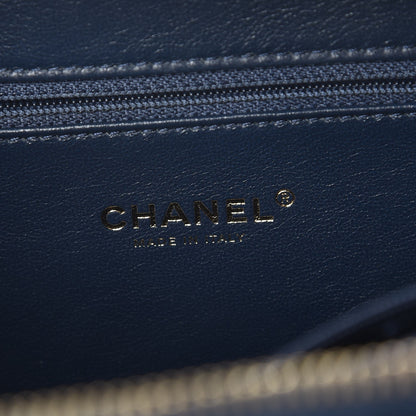 Chanel Caviar Quilted Medium CC Filigree Vanity Case Navy 6 of 7